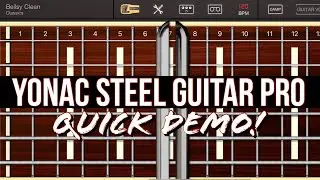 Yonac Steel Guitar Pro!! Quick iPhone Preset Demo!! Only 4.99!!