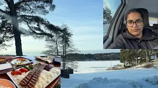 Frozen Lake Pe Skating 😲 Aur Sunny Day Ke Saath Shish Kebab | Aloo Matar Ka Pulao Veg cutlets