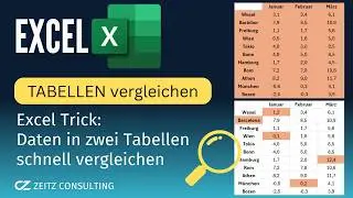 Excel Trick: Tabellen vergleichen & Unterschiede mit bedingter Formatierung erkennen
