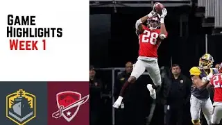 San Diego Fleet vs. San Antonio Commanders Week 1 Highlights | AAF 2019