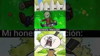 La reacci&oacute;n m&aacute;s divertida al zombie de Plants vs Zombies