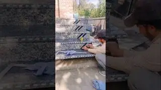 amazing granite stairs design// black and white stairs design//#tiledesign #construction