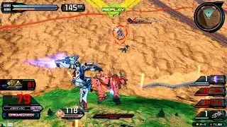 【アシストマチュの投擲が視認性悪過ぎて結構当たる件】 赤いガンダム
