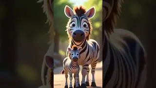 Mother Zebra and son emotional story..#shorts #cartoon #moralstories #shortsfeed #zebra