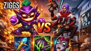 Ziggs vs Akshan Mid — Full Control Build (Zero Damage, Total Domination)