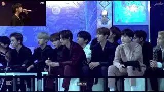 SEVENTEEN Reaction to BTS 'Dimple' Performance at Golden Disc Awards (GDA) 2020 [+Eng Lyrics]