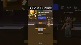 Build a Bunker! #game  #roblox #BuildaBunker #bunker #shorts