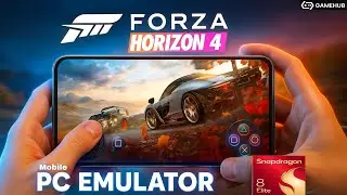 Forza Horizon 4 Mobile in Gamehub Emulator Real Time Gameplay + Setting | Snapdragon 8 Gen Elite