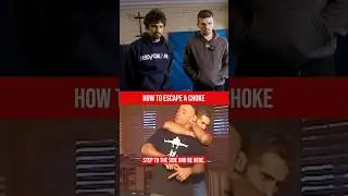 How To Defend A Choke 😴  #mma #selfdefense
