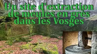 Un site d'extraction de meules