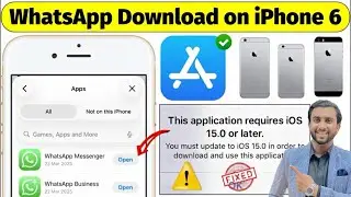 How to use whatsapp in iphone 6,6s in 2026 | problem Sloved | Iphone 6 main whatsapp kasy chalain 