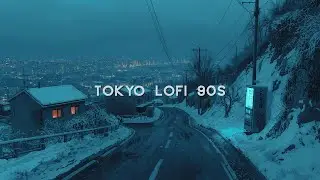 2 AM Above the Winter Streets of Tokyo ❄️ | 90s Lofi — Neon Glow & Silence
