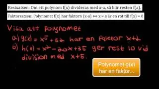 Rest och faktorsatsen- Matte 4
