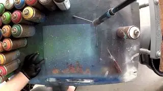 Night Sky Spray Art by Joshua Jones