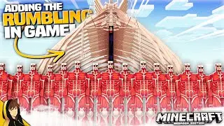 The RUMBLING is HERE... INSANE Attack on Titan Addon for MINECRAFT!