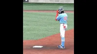 North Pole's Logan Fischer clears bases vs JD 4/6/23