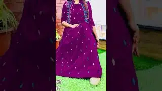 New Launching Selfie Jaipuri Print Gown with Jacket | Book now 🚨🚨 # printgown