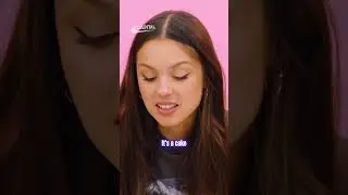 Olivia Rodrigo tries a Colin the Caterpillar cake for the first time 😂
