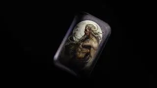 Germania 2 Ounce Gods Baldur Color Antique Finish Silver Cast Bar