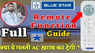 Model/BI-IC518YNUR Blue Star inverter AC remote demo