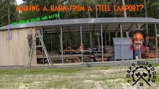 Making a barn from a steel Carport?
