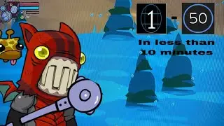 Castle Crashers level 1 to 50 in 9 minutes