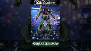 DOM Custom | Heavy Ground Combat Gundam Showcase #gundam #gunpla #dom #dj #edm