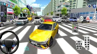 New golden car driving in washing service- 3d car driving games 2026 - android iOS gameplays 
