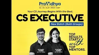 CS Executive I New Batch 8 Jan | Group 1 & Group 2 | Live Orientation