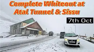 Snowfall Alert! Atal Tunnel Turns White – Live Snow Update | 