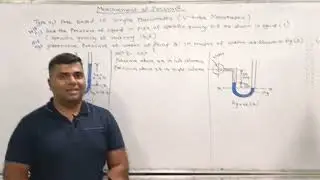 Numerical on U-tube differential manometer/Fluid mechanics & hydraulics/mechanical & civil.