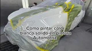 C&oacute;mo pintar color blanco s&oacute;lido en pintura automotriz