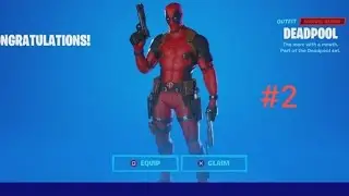 Unlocking DEADPOOL SKIN in 24 hrs part 2  + showcase[Deadpool's 7 week challenge]