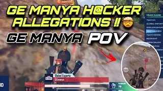 GE MANYA H@CKER ALLEGATION 😲WITH POV🥵 #globalesports #hacker #bgmihacker