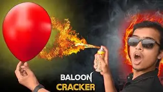 Make Cracker With SnowSpray & Baloon 🧨 | Diwali Crackers | Diwali | First Hacker