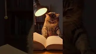 When study pressure is too great！😂 Watch this cat chill out #cat #cats #funny