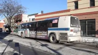 T80-206 RTS Q18 leaving 58th Street and Woodside Avenue (1-24-14)