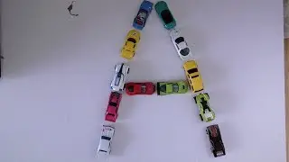 Learn Alphabet With Toy Cars - Forming Letter ''A''