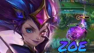 Wild Rift MID LINER ZOE VS AURELION SOL FULL GAMEPLAY (ITEMS/RUNES)