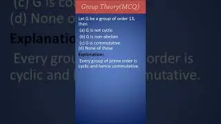 MCQS on group theory#math #cyclicgroup