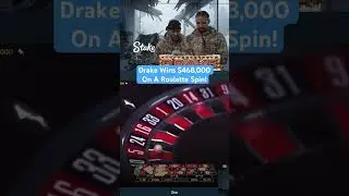 Drake Wins $468,000 On A Roulette Spin! #drake #roulette #casino #maxwin #highroller #hugewin