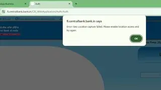 Central Bank of India Geo Location Capture failed 