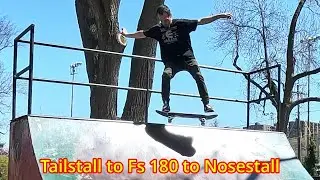 SK8 Tricks 137-Tailstall to Fs 180 to Nosestall