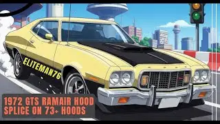 1972 Ford Gran Torino Sport Ramair hood scoop splice projects
