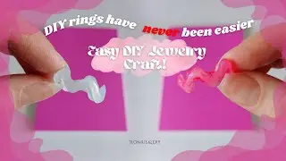 EASY, FAST, and FABULOUS! How to Make a Hot Glue Ring | DIY Jewelry Craft