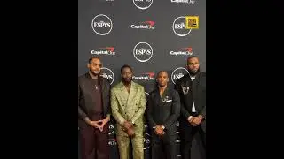 LeBron James on the Red Carpet with Carmelo Anthony, Chris Paul, Dwyane Wade at the ESPYs