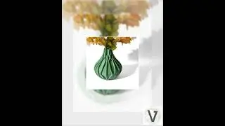 3D Printed Flower Vase: Modern Geometric Home Decor