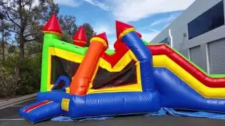 Hex Inflatable Bouncer and Slide Combo by American Inflatable Manufacturer Superior Inflatables