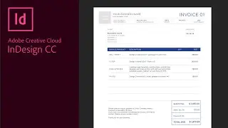 Make an Invoice with Calculations in InDesign