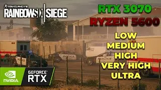 R6 Siege Benchmark | RTX 3070 | Ryzen 5600 | Low vs Medium vs High vs Very High vs Ultra | 1440p